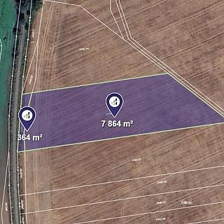 Prodej zemědělské půdy 8 228 m² Svatobořice-Mistřín Svatobořice