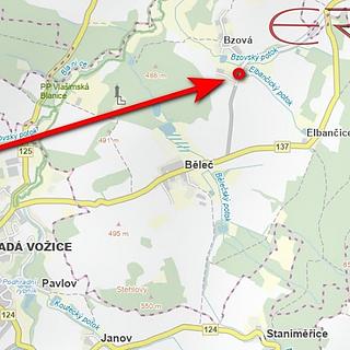 Prodej stavební parcely 945 m² Běleč