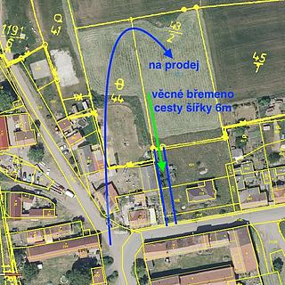 Prodej stavební parcely 3 500 m² Postoloprty Skupice