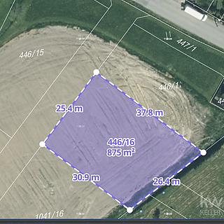 Prodej stavební parcely 875 m&sup2; Mokrouše