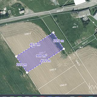 Prodej stavební parcely 909 m² Mokrouše