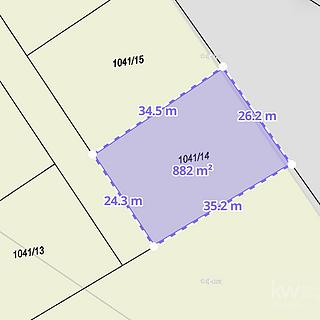 Prodej stavební parcely 882 m&sup2; Mokrouše