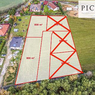 Prodej stavební parcely 800 m² Hromnice