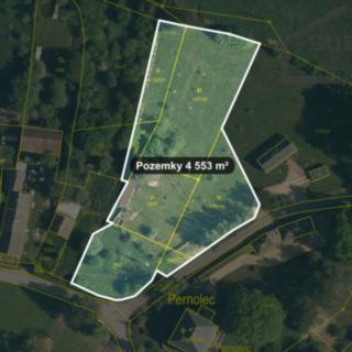 Prodej stavební parcely 4 553 m² Částkov Pernolec