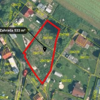 Prodej zahrady 533 m² Tachov
