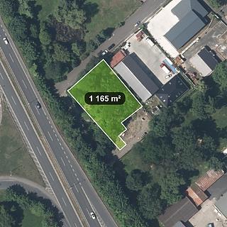 Prodej komerčního pozemku 1165 m&sup2; Teplice