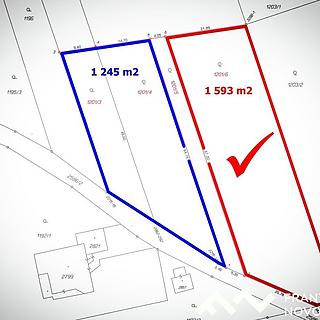 Prodej stavební parcely 1593 m&sup2; Lipník nad Bečvou