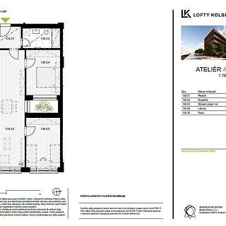 Prodej kanceláře 69 m² Praha Vysočany, Kolbenova