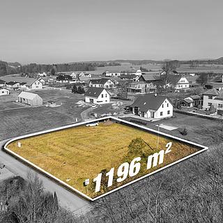Prodej stavební parcely, 1196m&sup2;