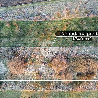 Prodej zahrady 1840 m&sup2; Bystřice pod Hostýnem