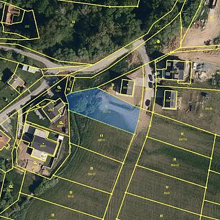 Prodej stavební parcely 1 096 m² Zlín Lužkovice