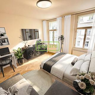 Pronájem bytu 2+kk 35 m² Praha Žižkov, Vlkova