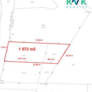Prodej stavební parcely 1572 m² Kolová
