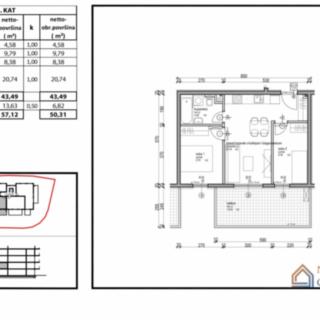 Prodej bytu 2+kk, 53m²