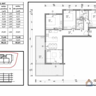 Prodej bytu 3+kk, 92m²