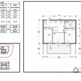 Prodej bytu 2+kk, 54m²