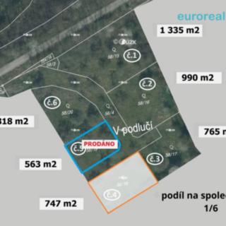 Prodej stavební parcely 747 m² Plzeň