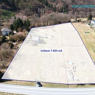 Prodej stavební parcely 7024 m&sup2; Štěnovice