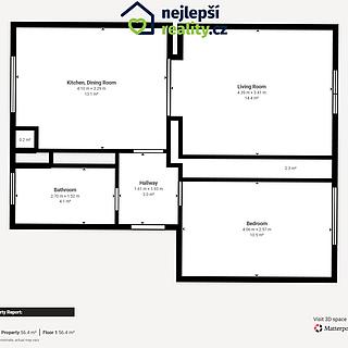 Prodej bytu 2+kk 47 m&sup2; Praha