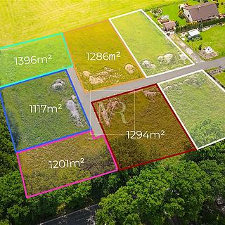 Prodej stavební parcely 1 117 m² Střítež