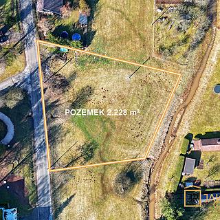 Prodej stavební parcely 2 228 m² Dolní Kalná
