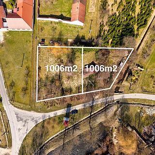 Prodej stavební parcely 1 006 m² Vydří