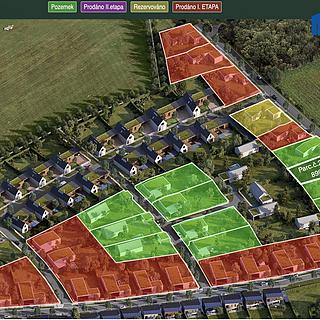 Prodej stavební parcely 899 m² Dubí Drahůnky, Švermova