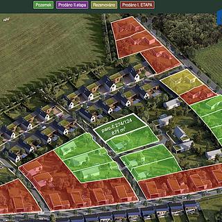 Prodej stavební parcely 871 m² Dubí Drahůnky, Švermova