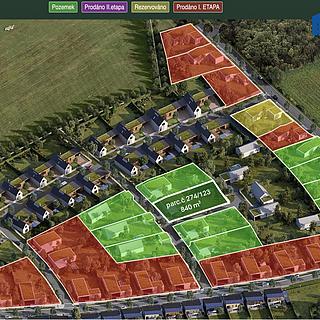 Prodej stavební parcely 840 m² Dubí Drahůnky, Švermova