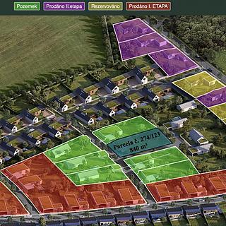 Prodej stavební parcely 840 m² Dubí Drahůnky, Švermova