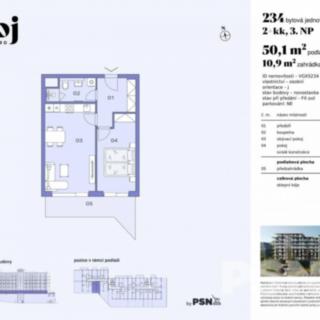 Prodej bytu 2+kk 50 m² Praha